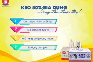KEO 502 GIA DỤNG - DÙNG ĐÂU ĐƯỢC ĐẤY!